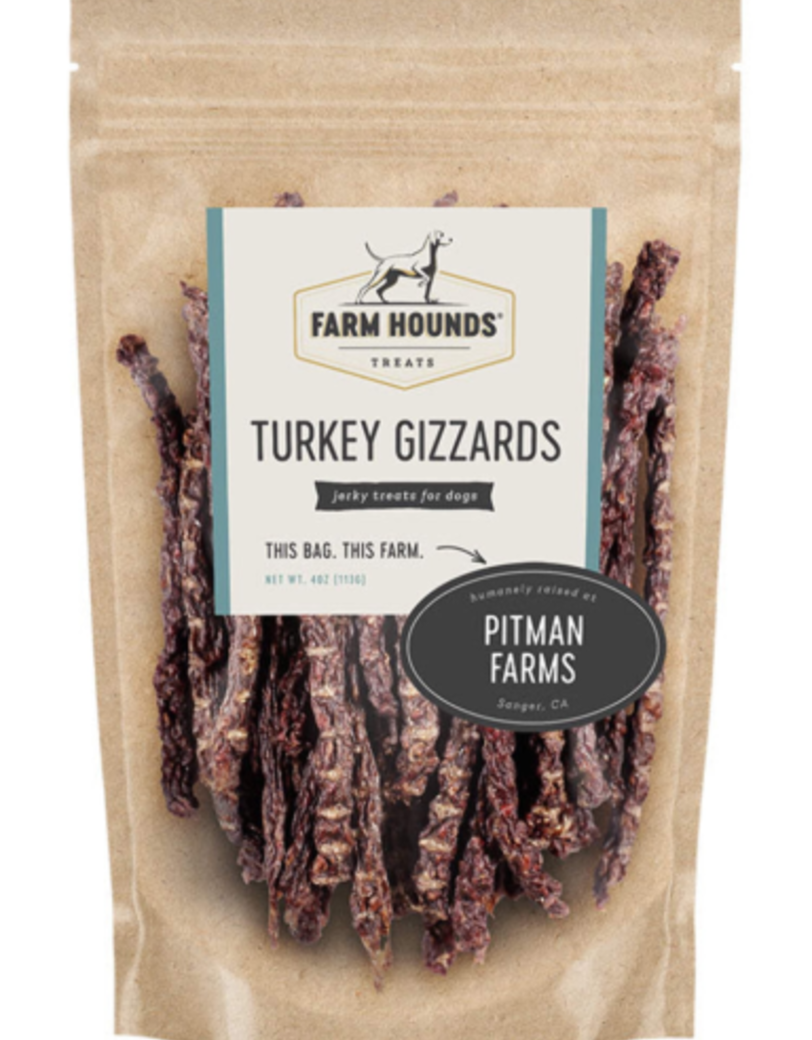 Farm Hounds Farm Hounds Turkey Gizzards 4oz