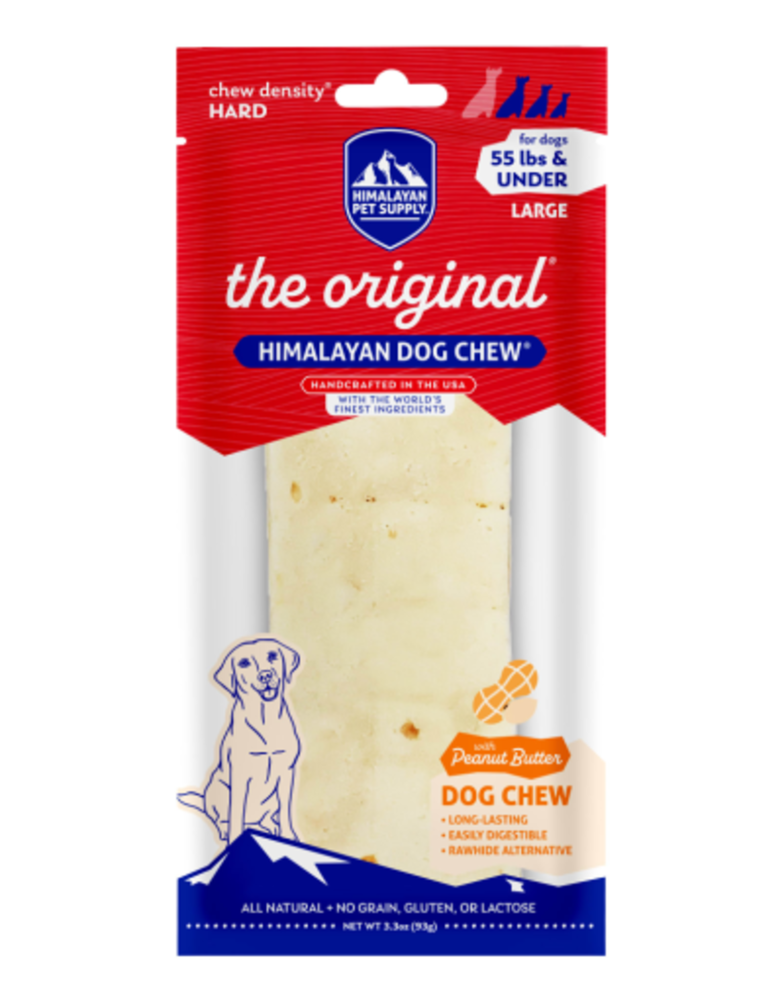 HIMALAYAN PET SUPPLY Himalayan Pet Supply Dog Chew Peanut Butter - Large 3.3 oz