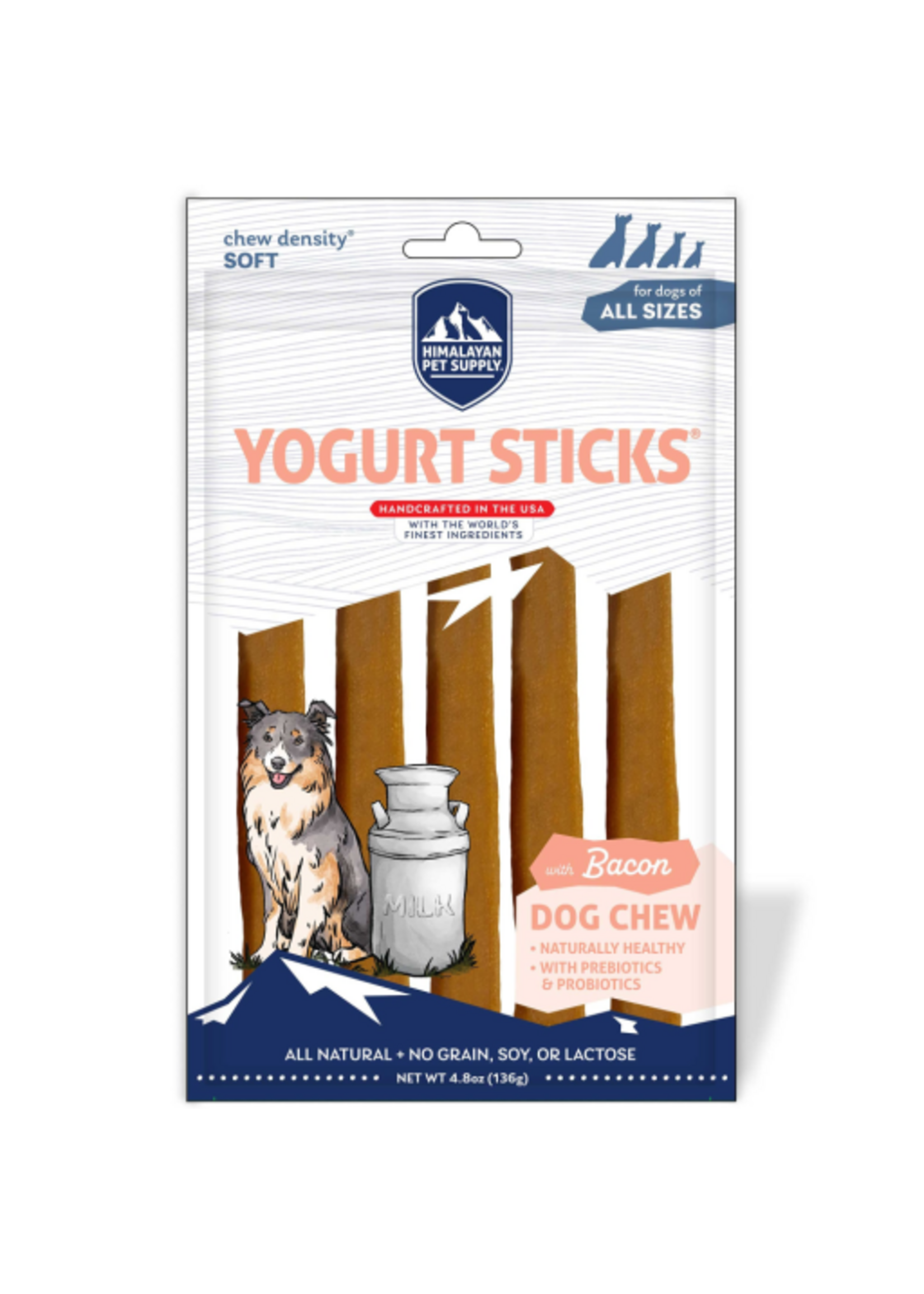 Himalayan Pet Supply Himalayan Pet Supply Dog Chew Yogurt Sticks - Bacon 4.8 oz