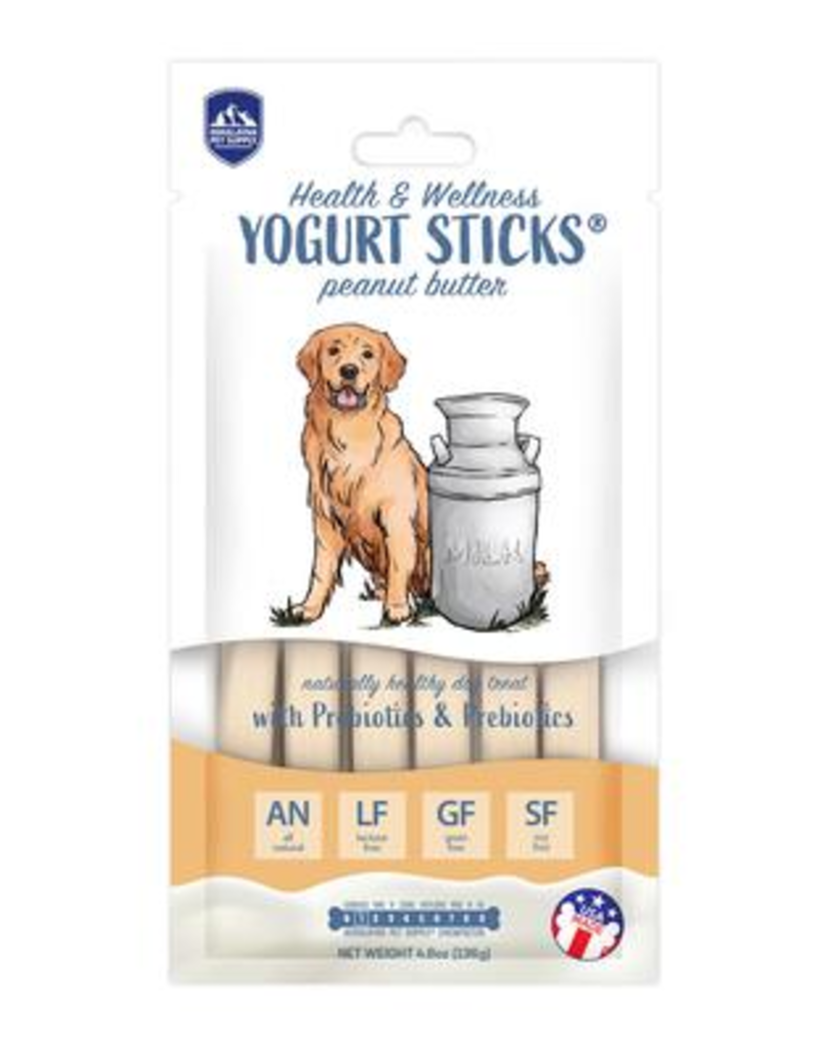 HIMALAYAN PET SUPPLY Himalayan Pet Supply Dog Chews Yogurt Sticks - Peanut Butter 4.8 oz