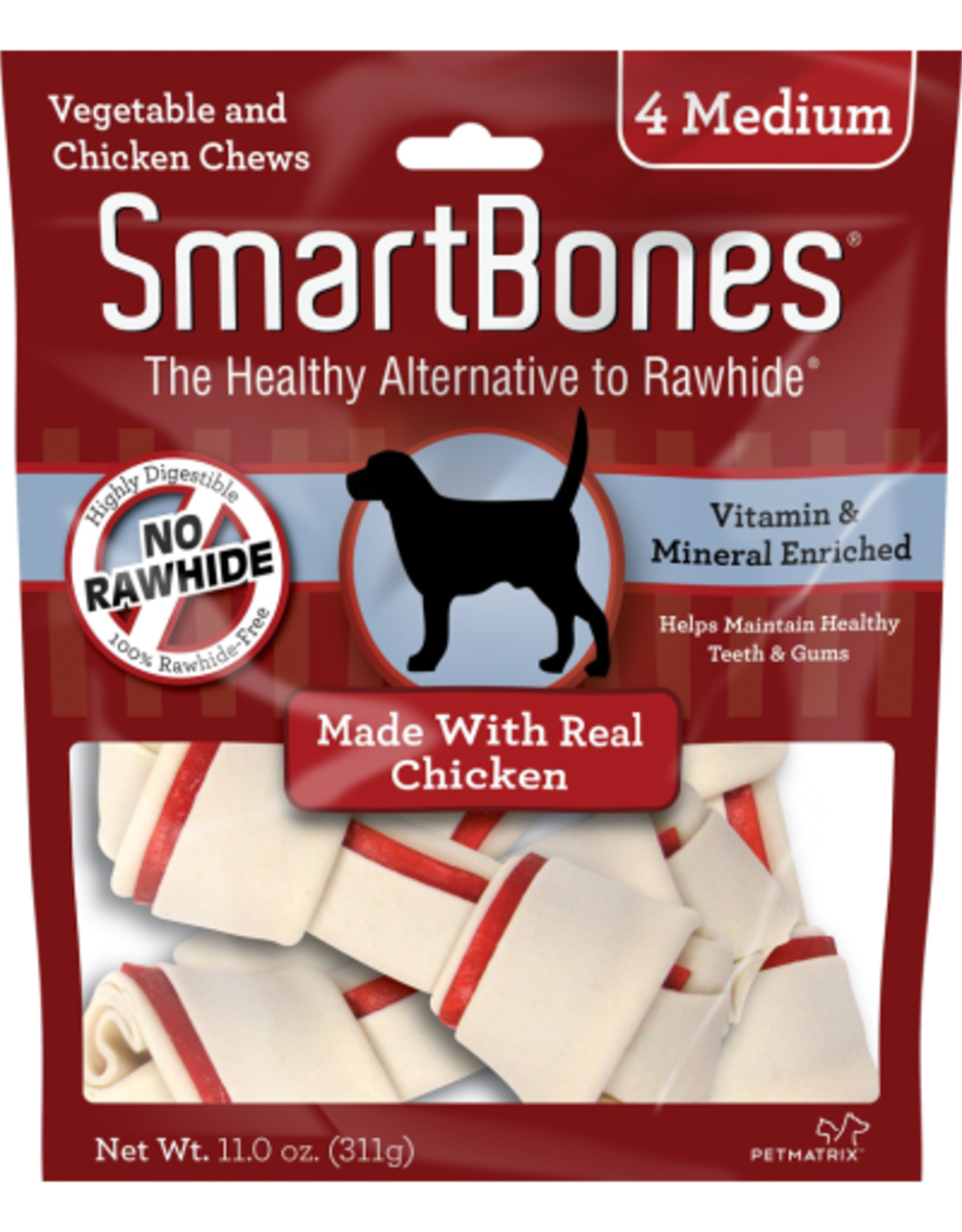 SmartBones SMARTBONES CHICKEN  MEDIUM 4 PACK