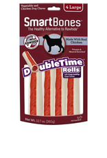 SmartBones SMARTBONES DOUBLETIME ROLLS CHICKEN LARGE 4 PACK