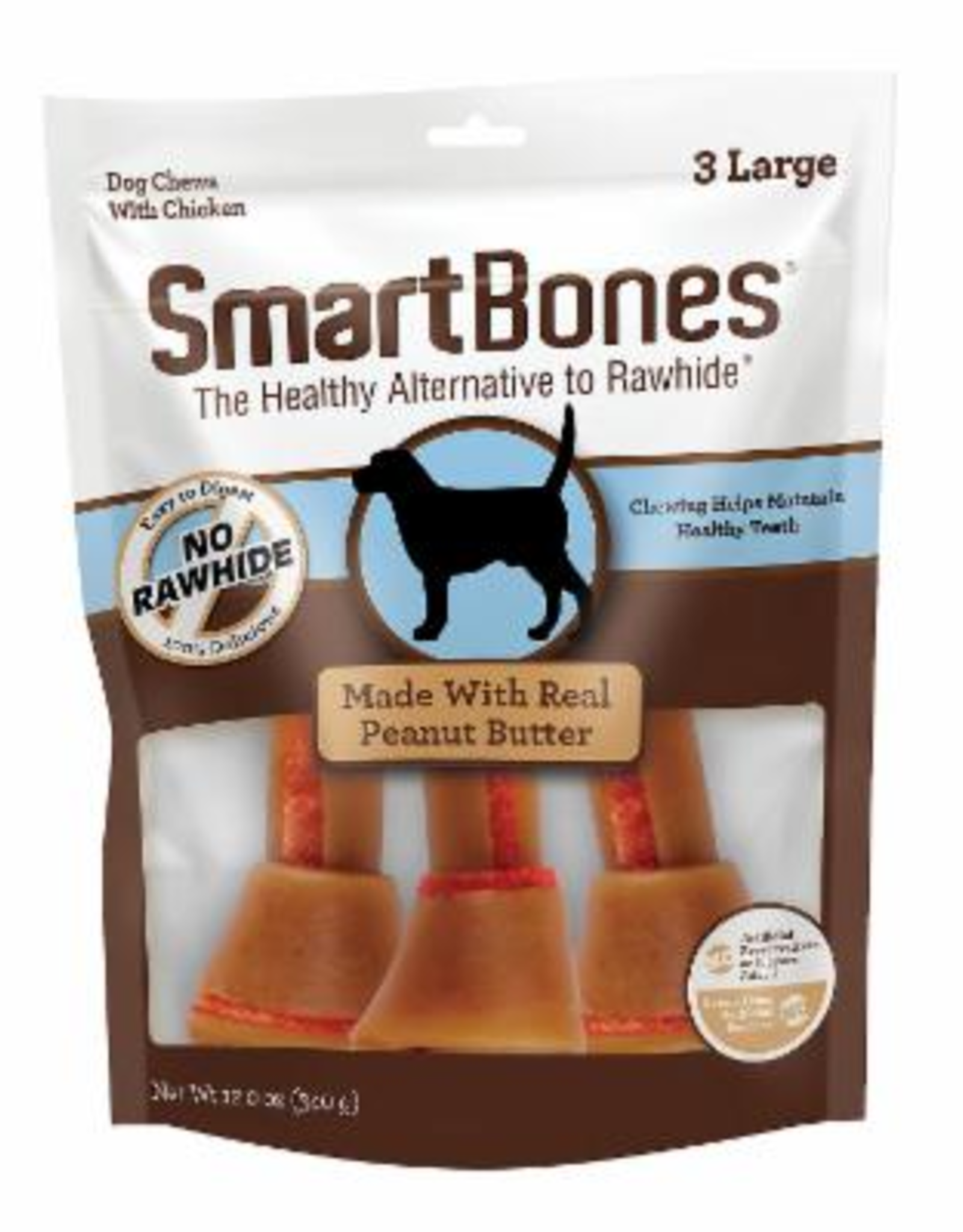 SmartBones SMARTBONES PEANUT BUTTER LARGE 3 PACK