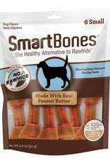 SmartBones SMARTBONES PEANUT BUTTER SMALL 6PK