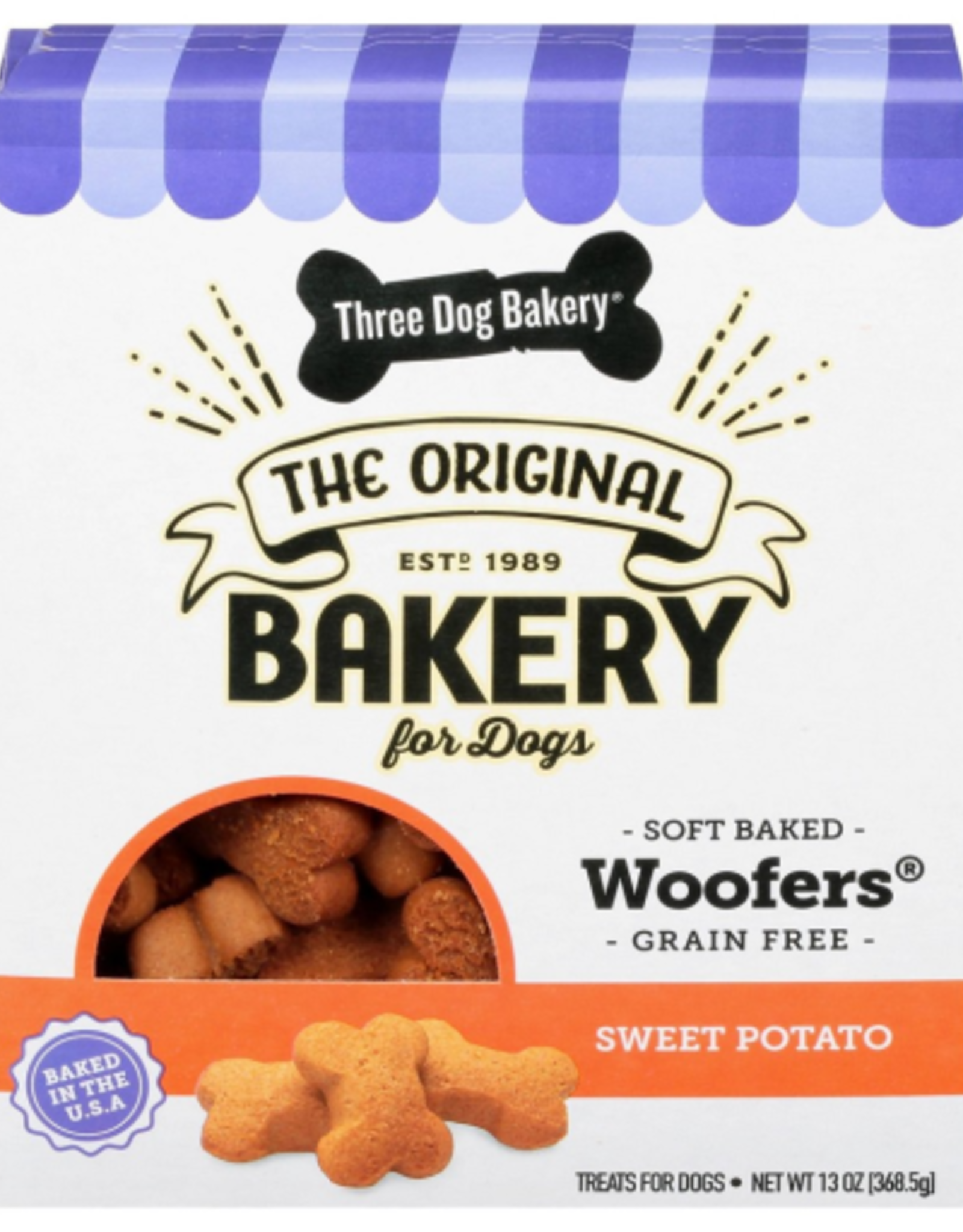 THREE DOG BAKERY THREE DOG BAKERY SOFT BAKED WOOFERS SWEET POTATO 13OZ