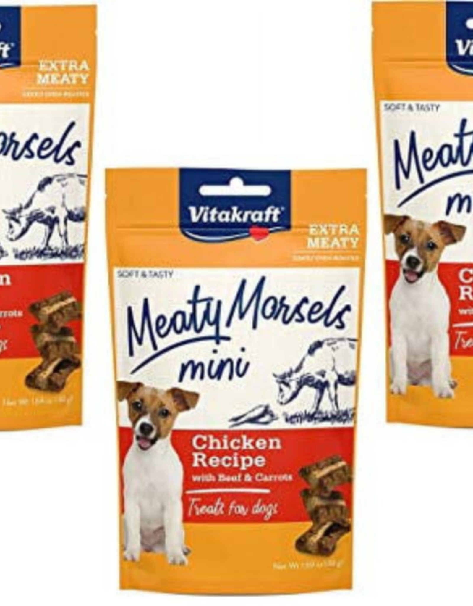Vitakraft VITAKRAFT DOG MEATY MORSELS MINI BEEF & CARROTS