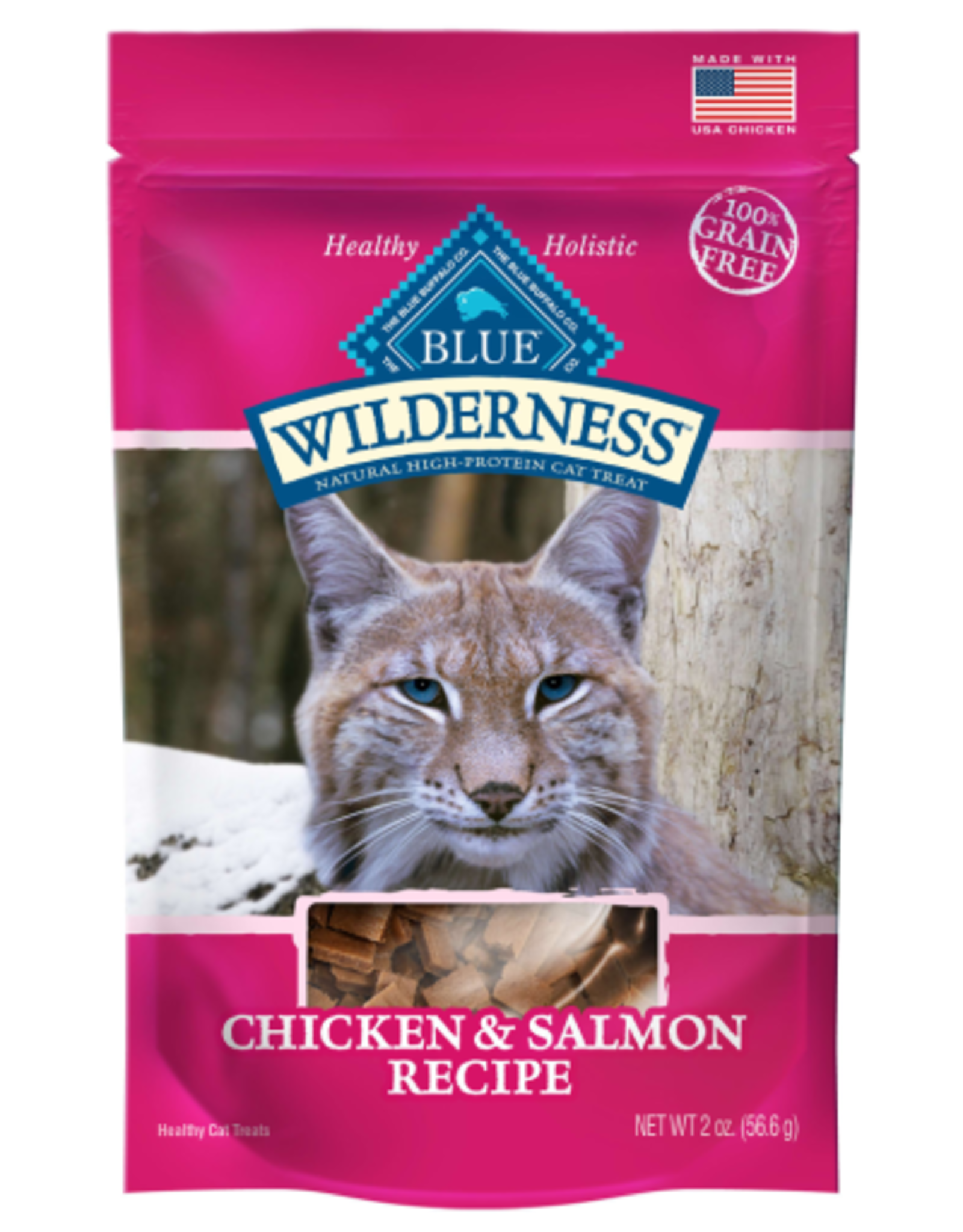 Blue Buffalo BLUE WILDERNESS CAT TREAT CHICKEN & SALMON 2OZ