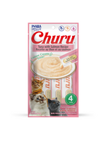 Inaba INABA Churu Creamy Cat Treat Tuna & Salmon 0.5 oz - 4 Tubes