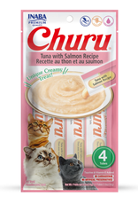 Inaba INABA Churu Creamy Cat Treat Tuna & Salmon 0.5 oz - 4 Tubes
