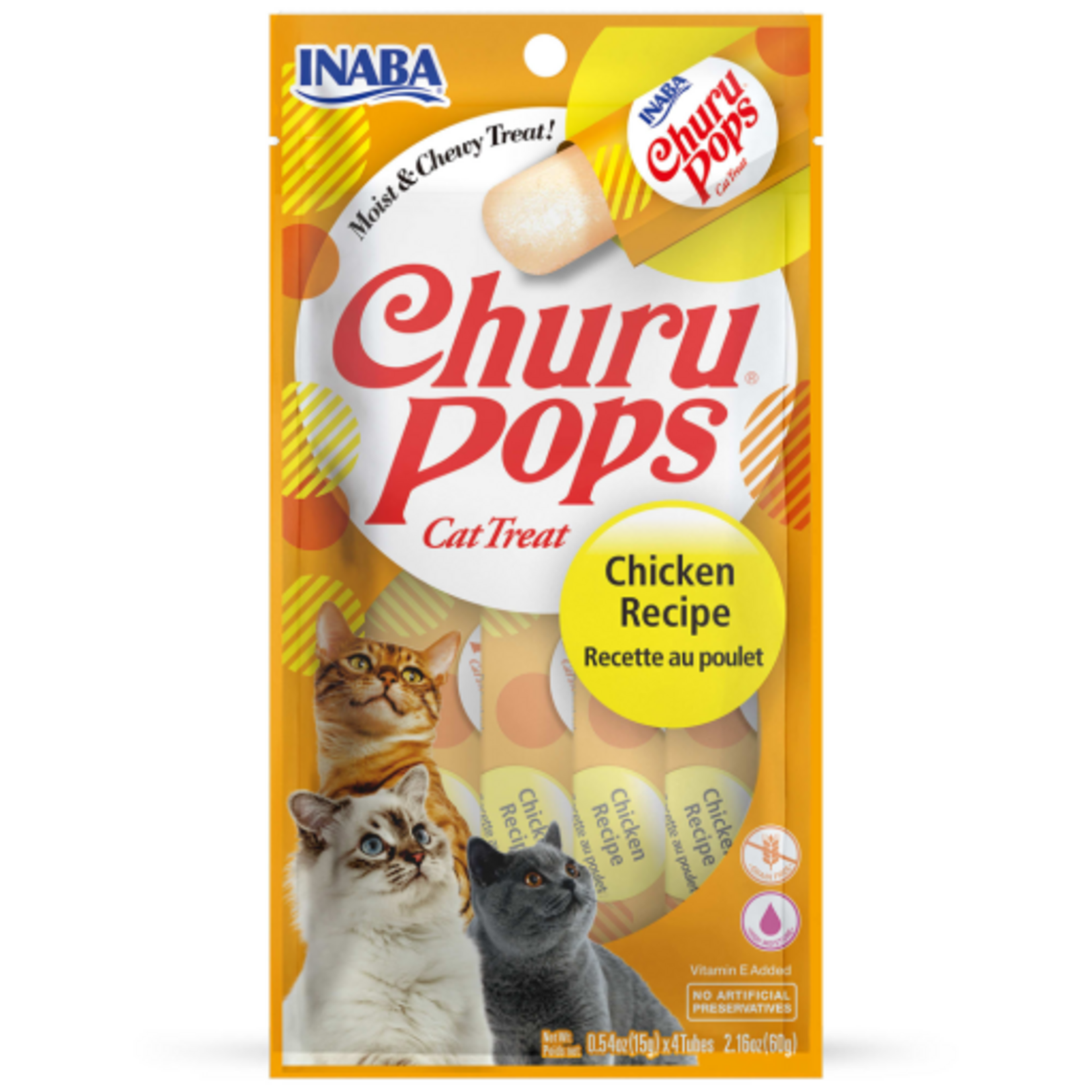 Inaba INABA Churu Pops Cat Treats Chicken - .54 oz, 4 Pack