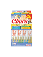 Inaba INABA Churu Creamy Cat Treat Tuna, Chicken, Scallop and Salmon Variety Box 10 oz - 20 Tubes