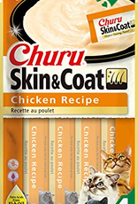 Inaba INABA Churu Skin & Coat Wet Cat Treat Chicken Recipe - 4 Tubes