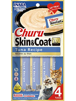 Inaba INABA Churu Skin & Coat Wet Cat Treat Tuna Recipe - 4 Tubes