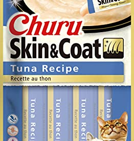 Inaba INABA Churu Skin & Coat Wet Cat Treat Tuna Recipe - 4 Tubes