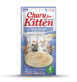 Inaba INABA Churu Kitten Purees Tuna Recipe Cat Treats 2 oz