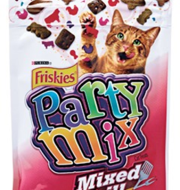 Friskies Purina Friskies Cat Treats Party Mix Mixed Grill Crunch 2.1 oz