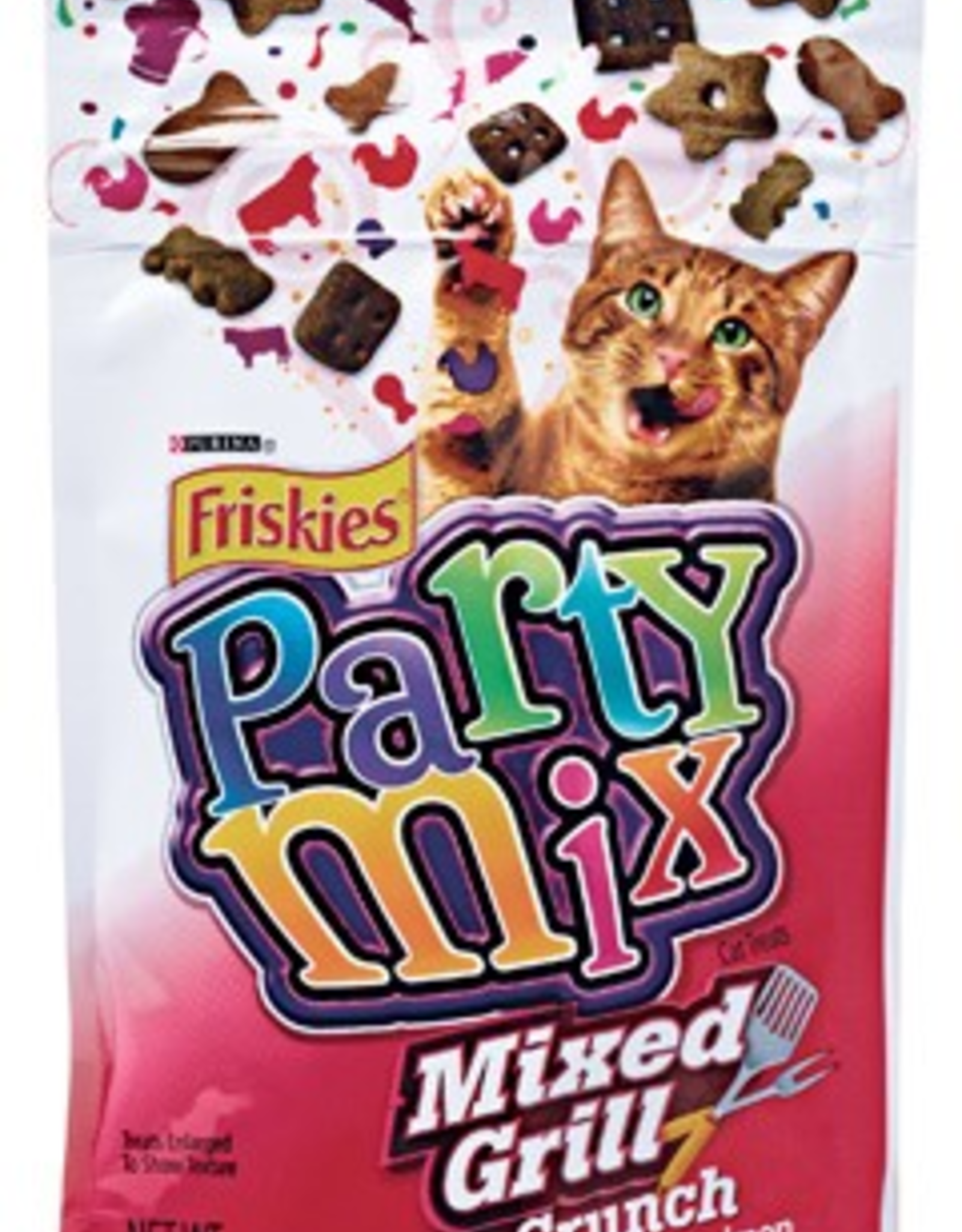Friskies Purina Friskies Cat Treats Party Mix Mixed Grill Crunch 2.1 oz