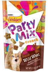 Friskies Purina Friskies Cat Treats Party Mix Wild West Crunch Beef Liver & Cheddar 2.1 oz