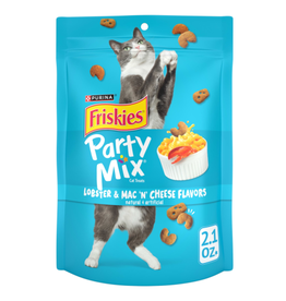 Friskies Purina Friskies Cat Treats Party Mix Lobster and Mac N Cheese 2.1 oz