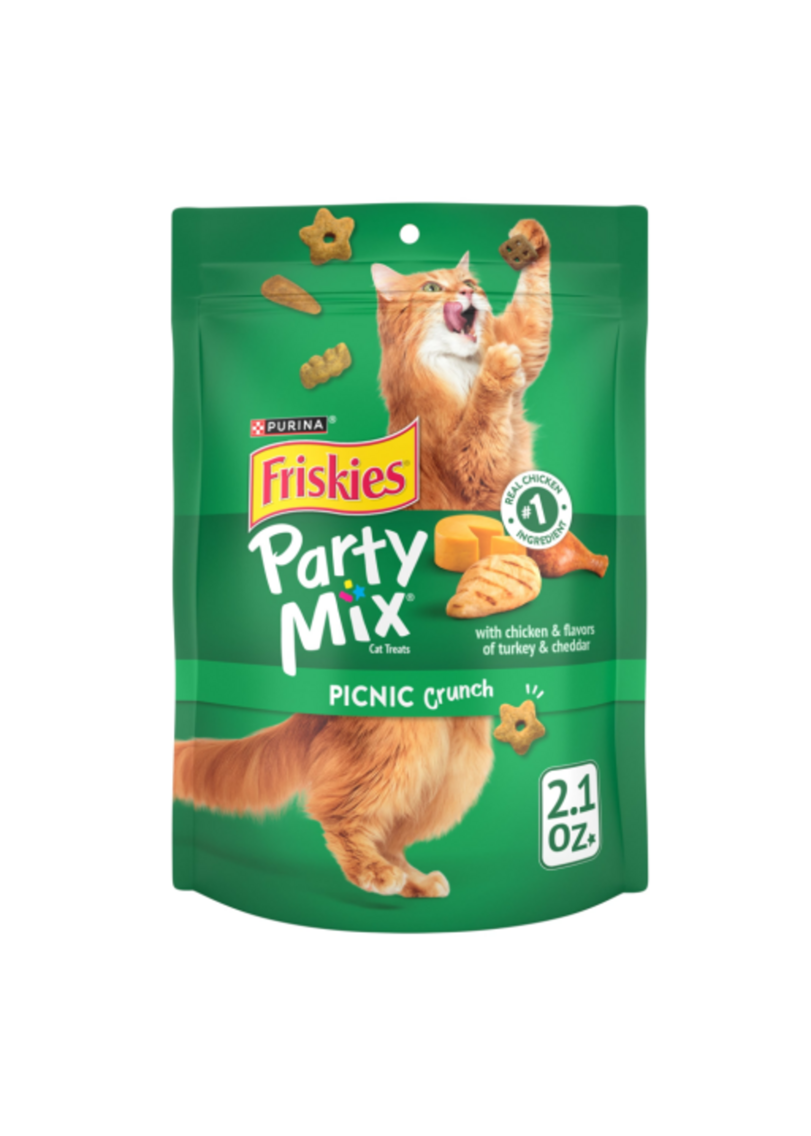 Friskies Purina Friskies Cat Treats Party Mix Picnic Crunch 2.1 oz