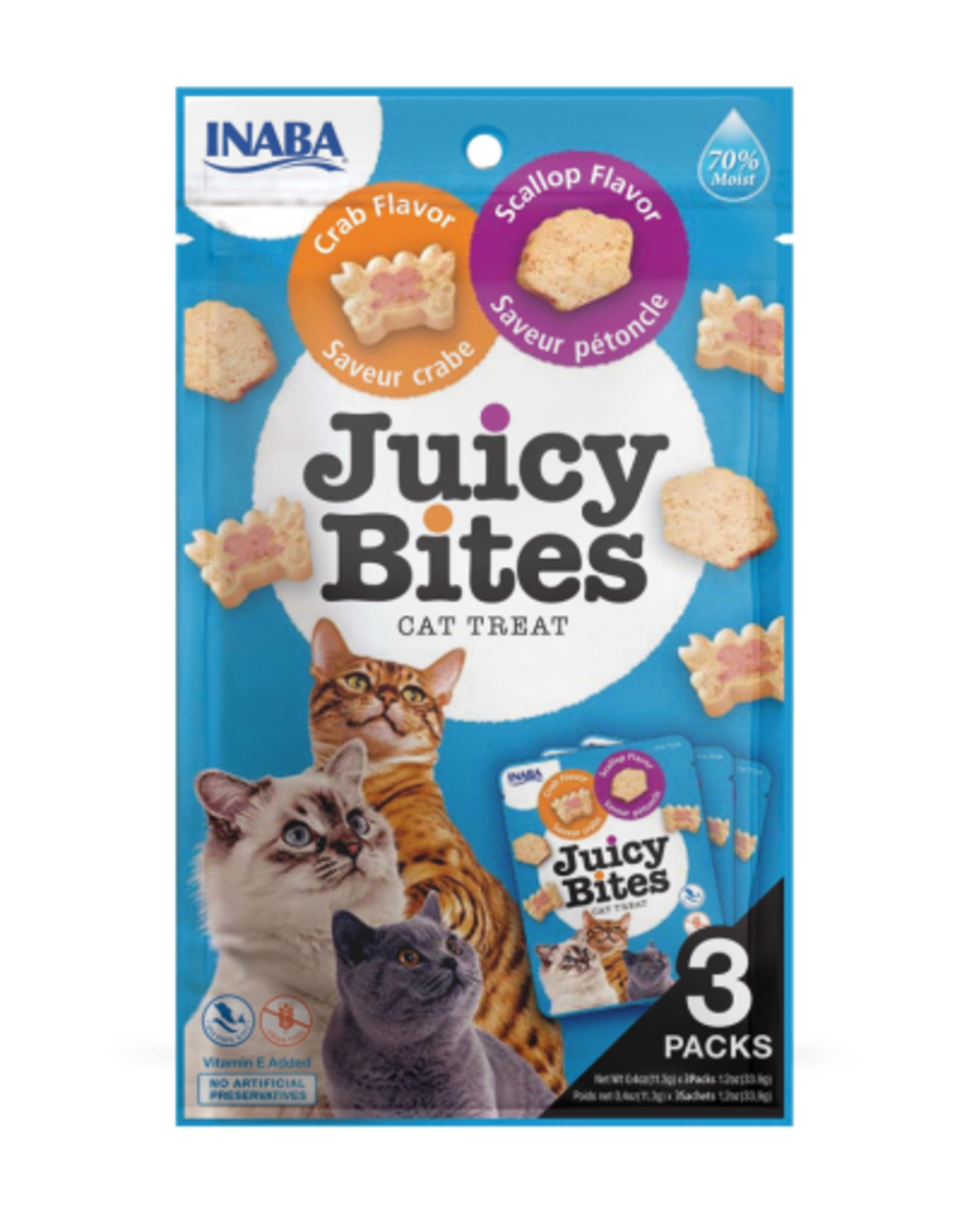 Inaba INABA Juicy Bites Cat Treats Scallop and Crab 0.4 oz