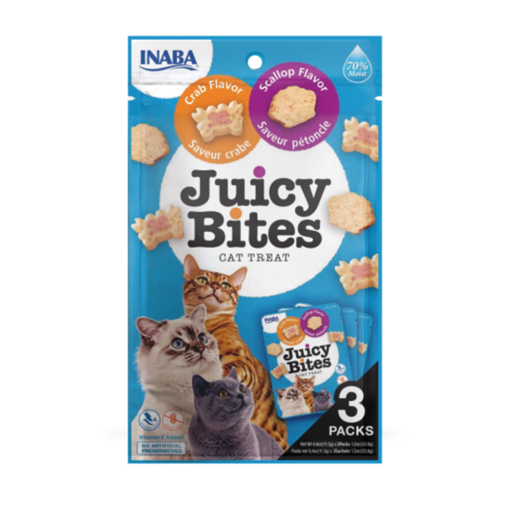 Inaba INABA Juicy Bites Cat Treats Scallop & Crab - 0.4 oz