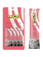 Fussie Cat Fussie Cat Chicken & Beef Puree Lickable Cat Treats - 2 oz Pouch, 4 Count