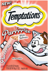 Temptations Temptations Creamy Puree Salmon Wet Cat Treats -  0.42 oz (4 Pack)
