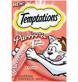 Temptations Temptations Creamy Puree Salmon Wet Cat Treats -  0.42 oz (4 Pack)