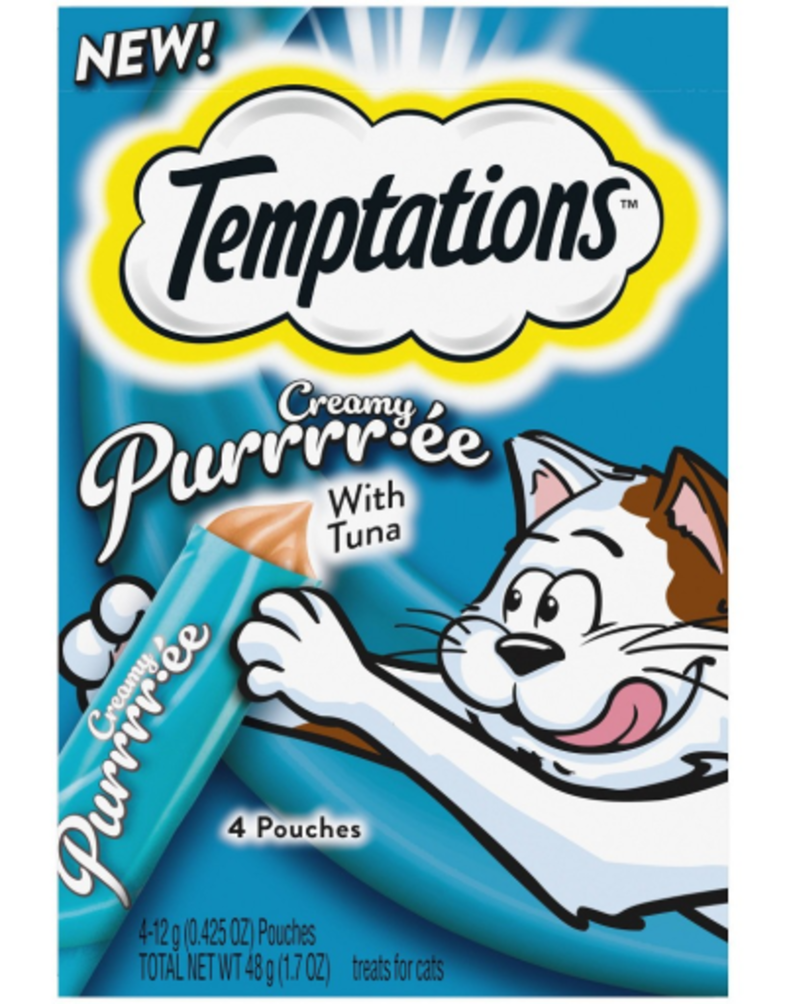 Temptations Temptations Creamy Puree Tuna Wet Cat Treats - 1.7oz (4 Pack)