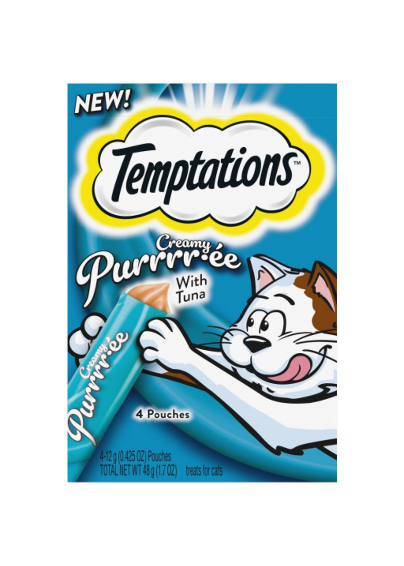 Temptations Temptations Creamy Puree Tuna Wet Cat Treats - 1.7oz (4 Pack)