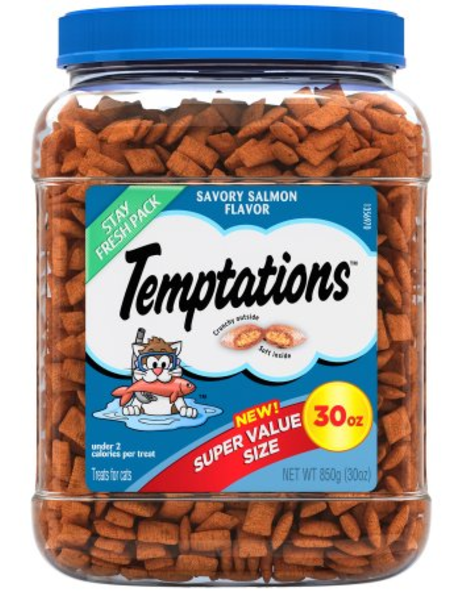 Temptations Temptations Classic Cat Treats Savory Salmon Flavor 30 oz