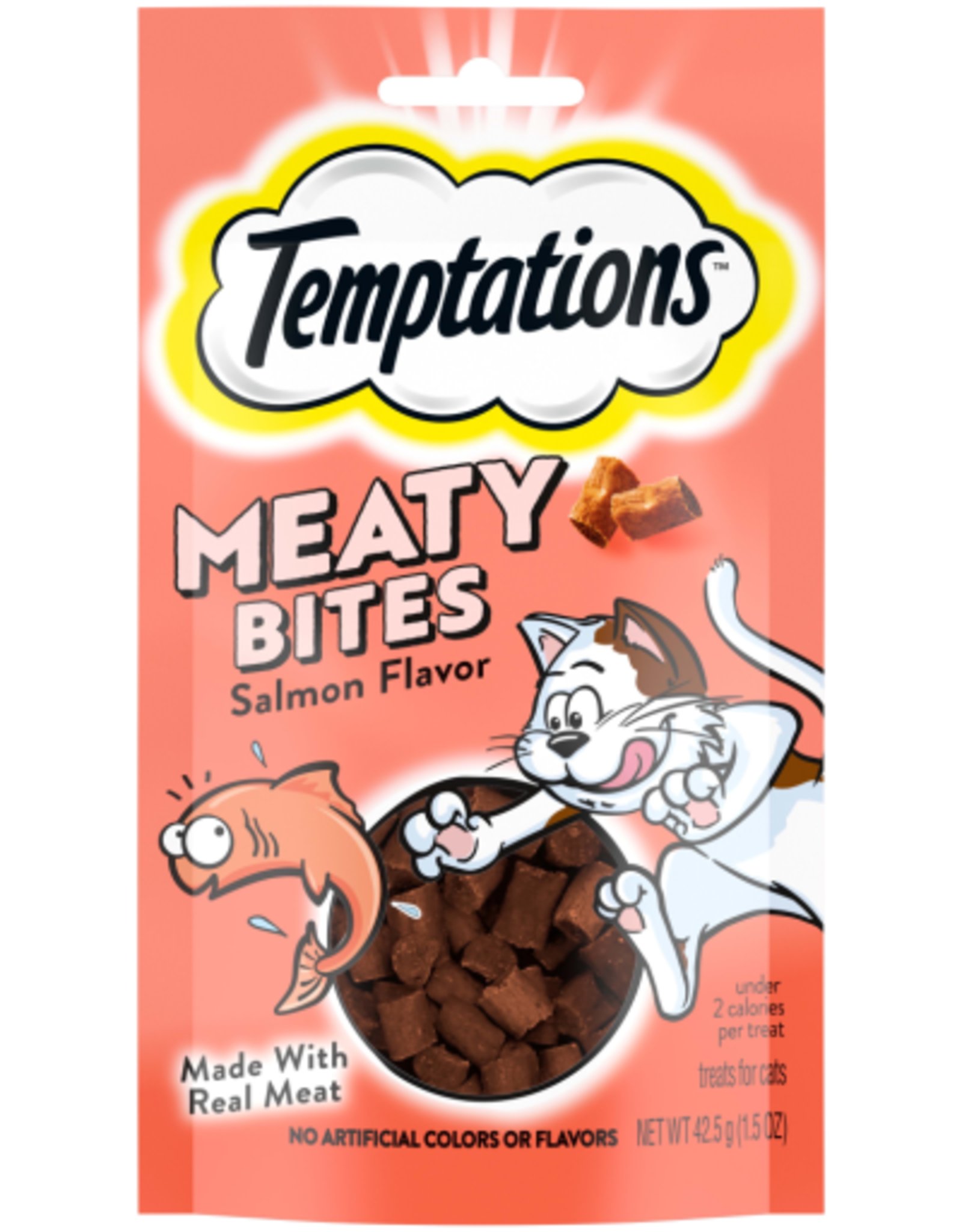 Temptations Temptations Meaty Bites Salmon Flavor Cat Treats 1.5 oz