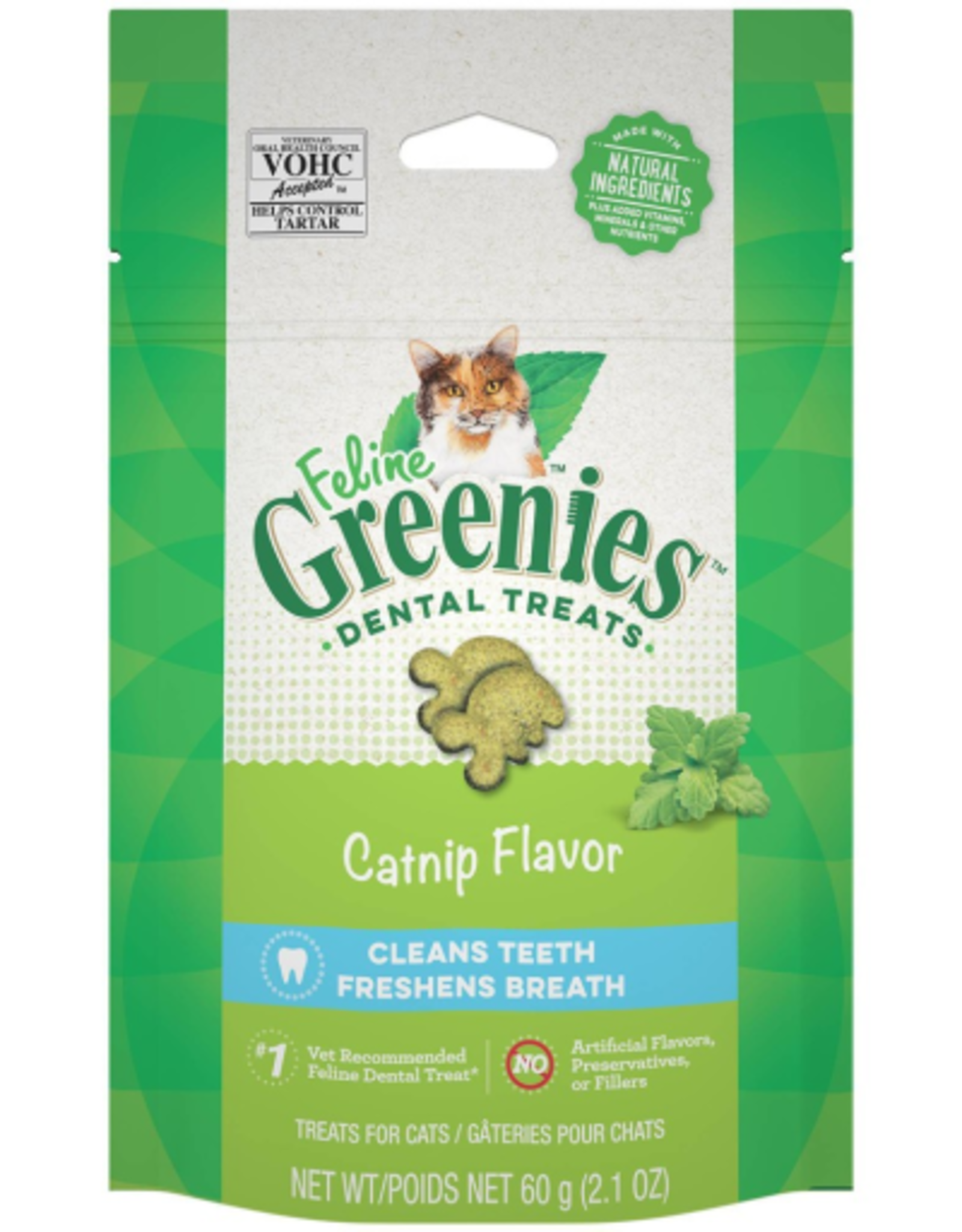 GREENIES GREENIES FELINE DENTAL TREAT CATNIP 2.5OZ