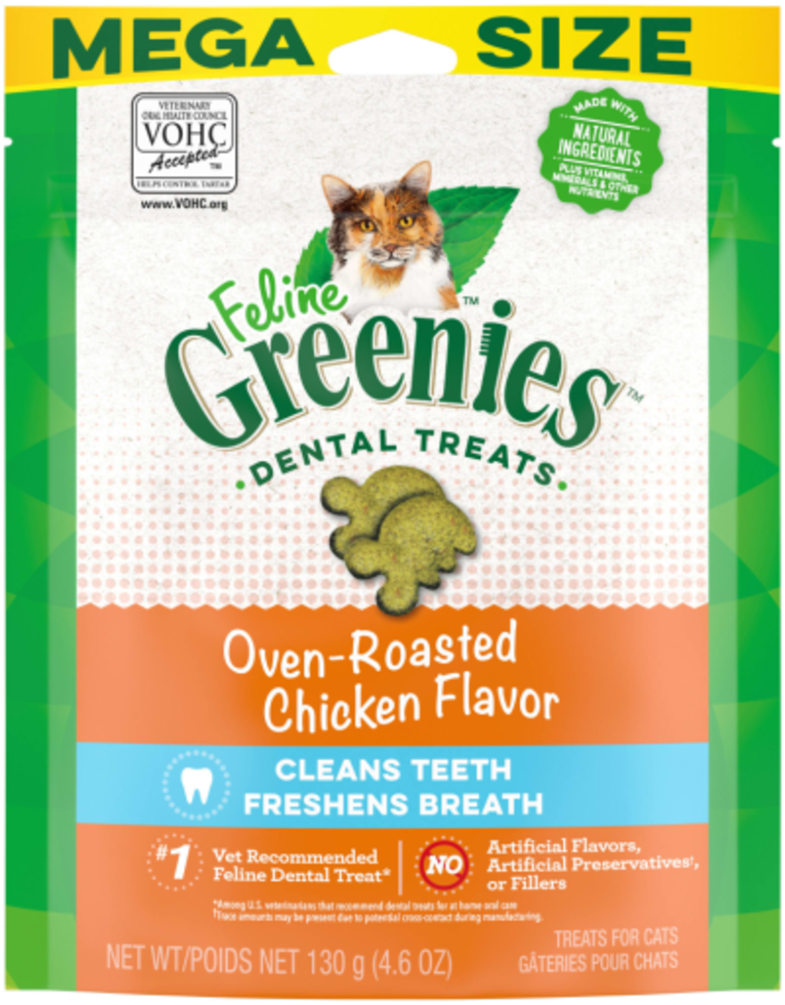 GREENIES GREENIES FELINE DENTAL CHICKEN TREAT 4.6OZ