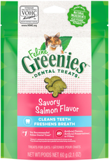 GREENIES GREENIES FELINE DENTAL SAVORY SALMON TREAT 2.1OZ