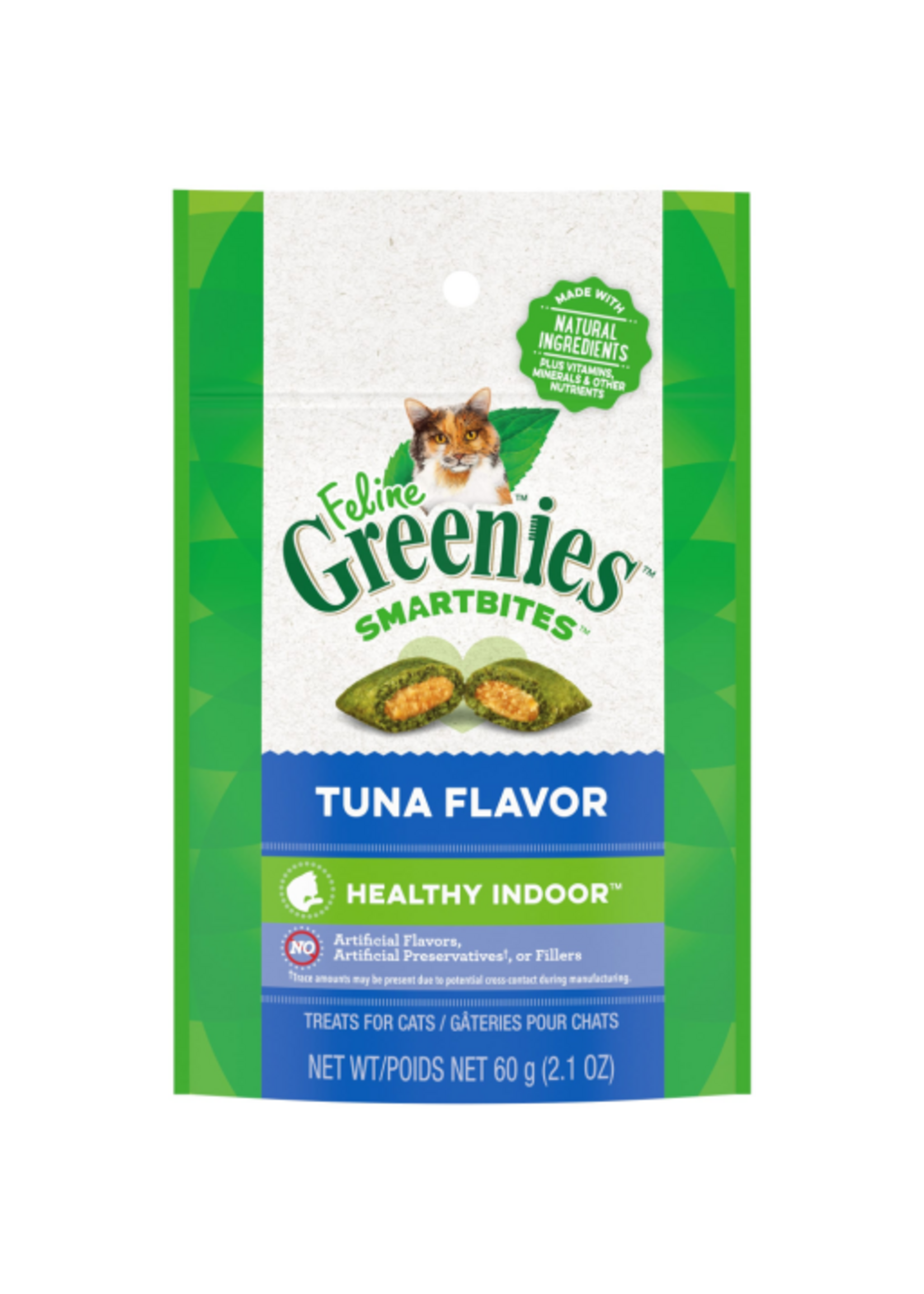 Greenies GREENIES FELINE SMARTBITES HAIRBALL CONTROL TUNA 2.1OZ