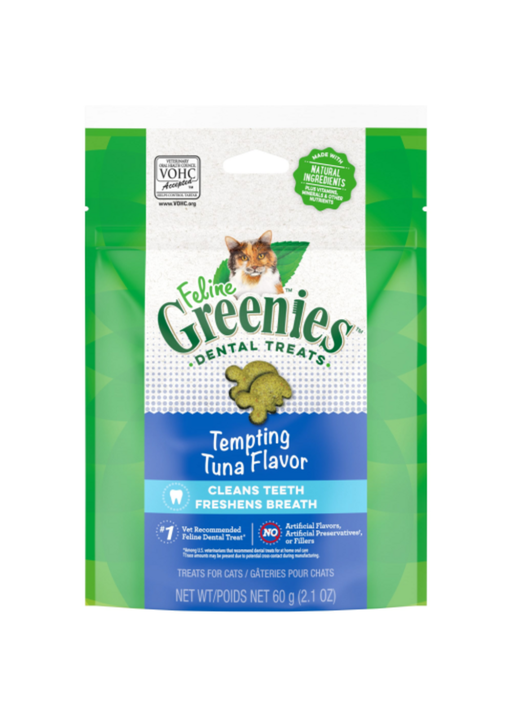 Greenies Feline Greenies Dental Cat Treats Tempting Tuna Flavor 2.1 oz