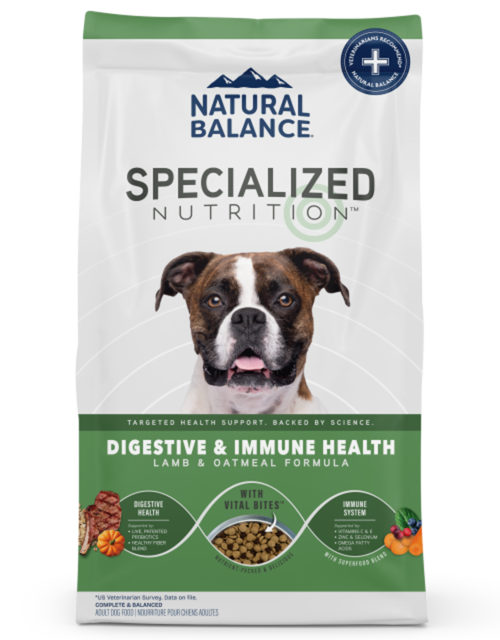 Natural Balance NATURAL BALANCE SPECIALIZED DIGESTIVE & IMMUNE HEALTH LAMB 22 LB