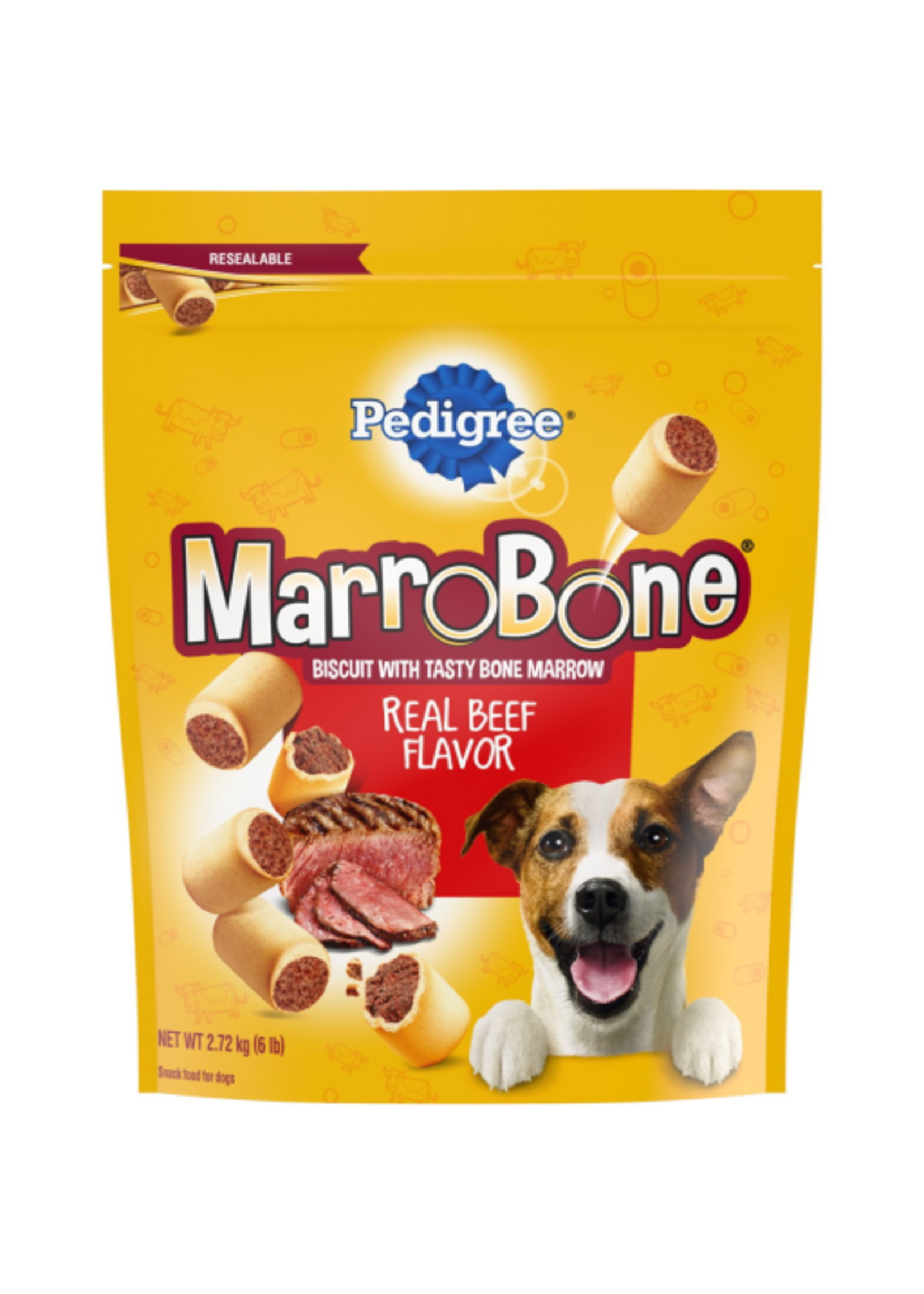 Pedigree Pedigree Marrobone Real Beef Biscuit Treats for Dogs - 6 lb Pouch