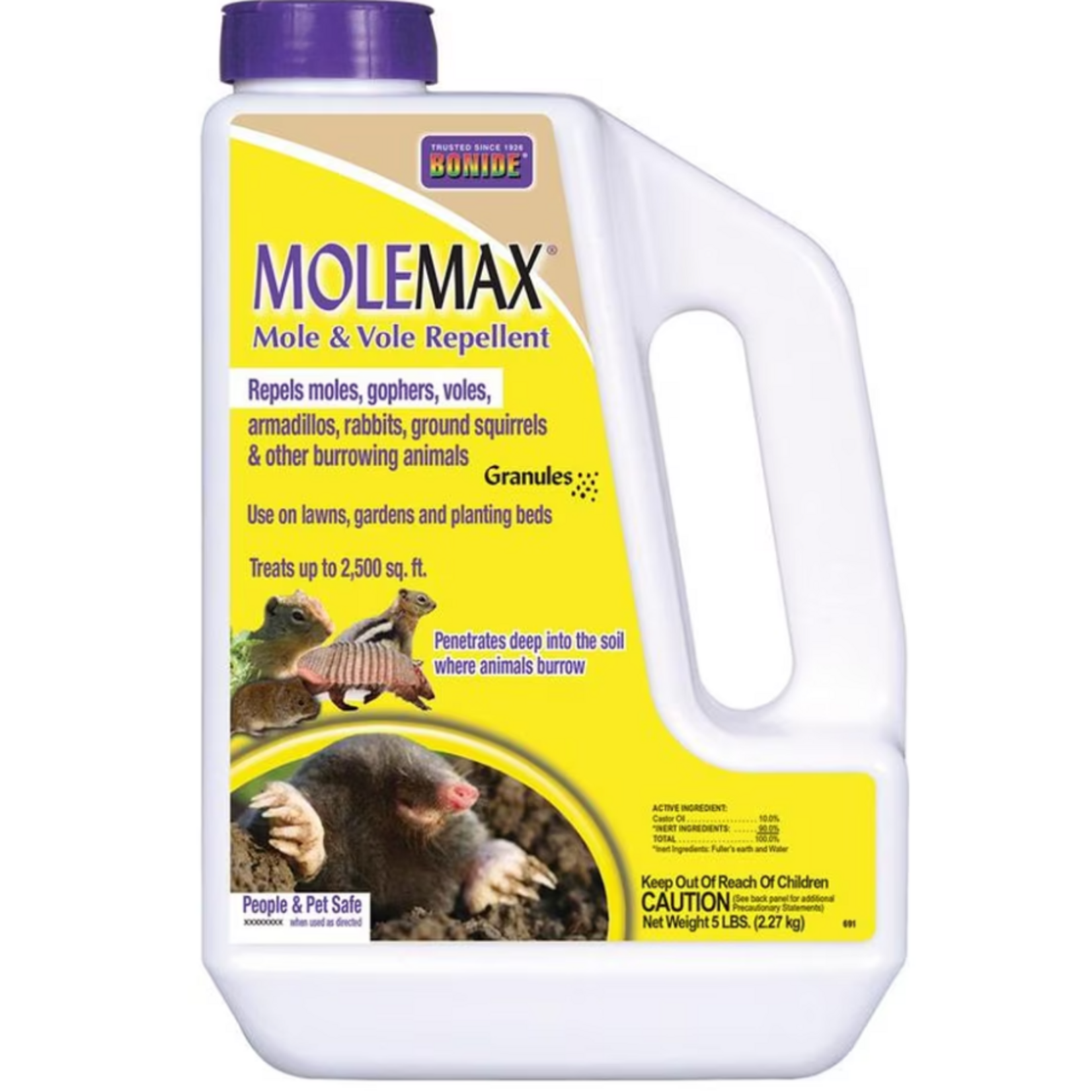 BONIDE MOLEMAX MOLE & VOLE REPELLENT 5LBS