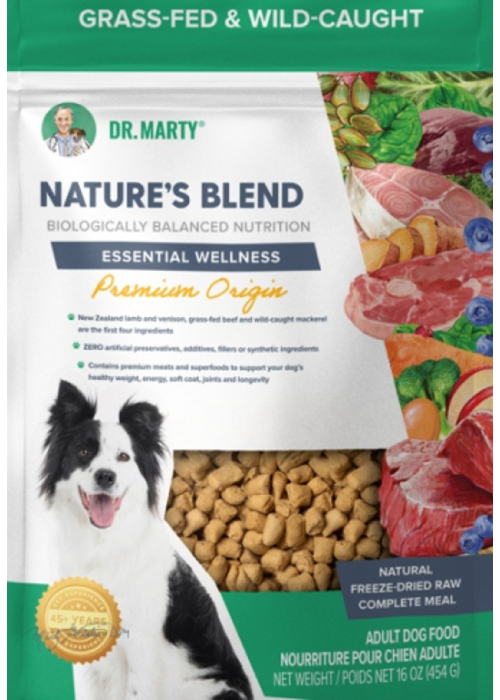 Dr. Marty Dr. Marty Nature's Blend Essential Wellness Premium Origin Freeze Dried Raw Dog Food - 16 oz