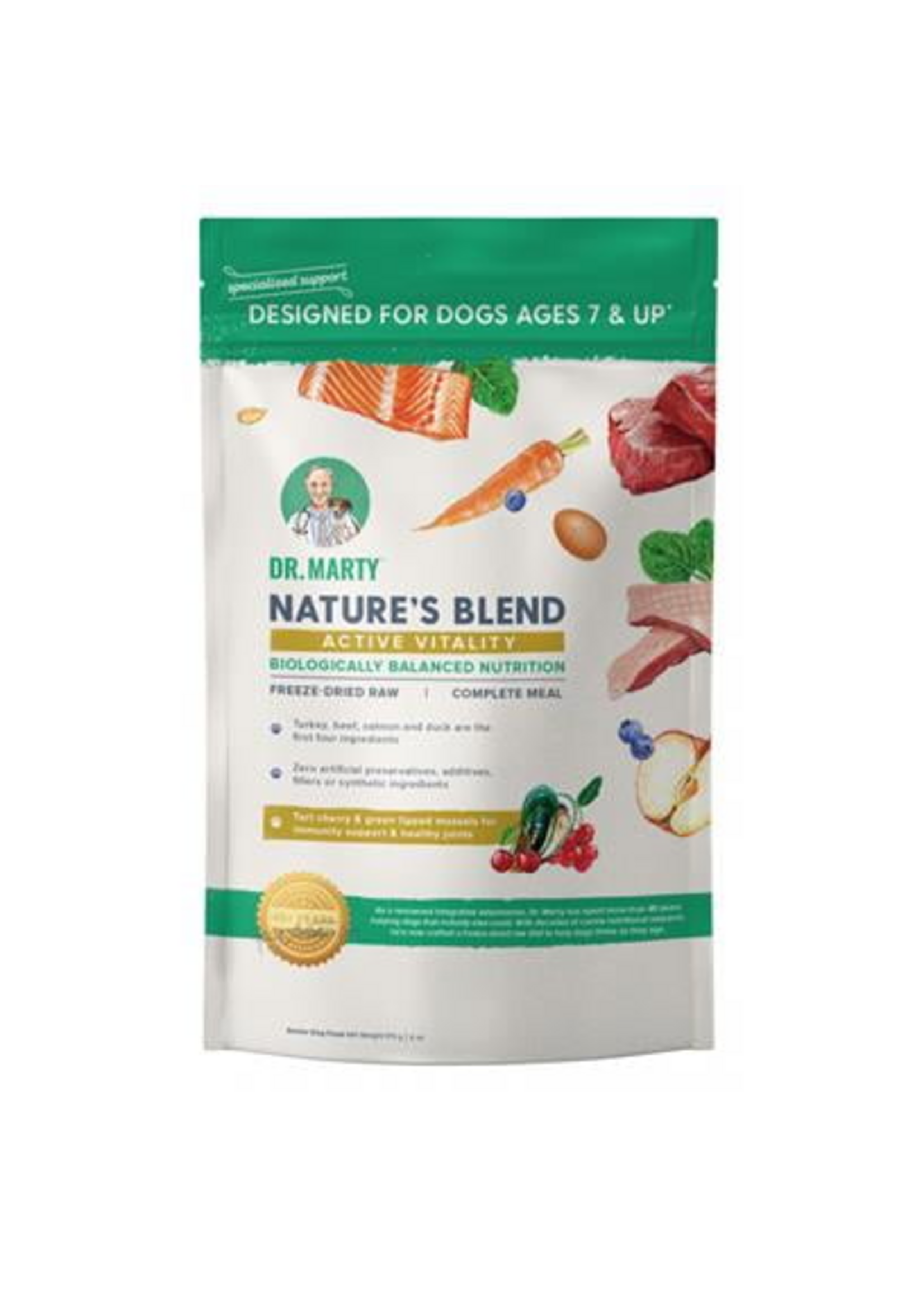 Dr. Marty Dr. Marty Nature's Blend Active Vitality Seniors Freeze Dried Raw Dog Food - 16 oz