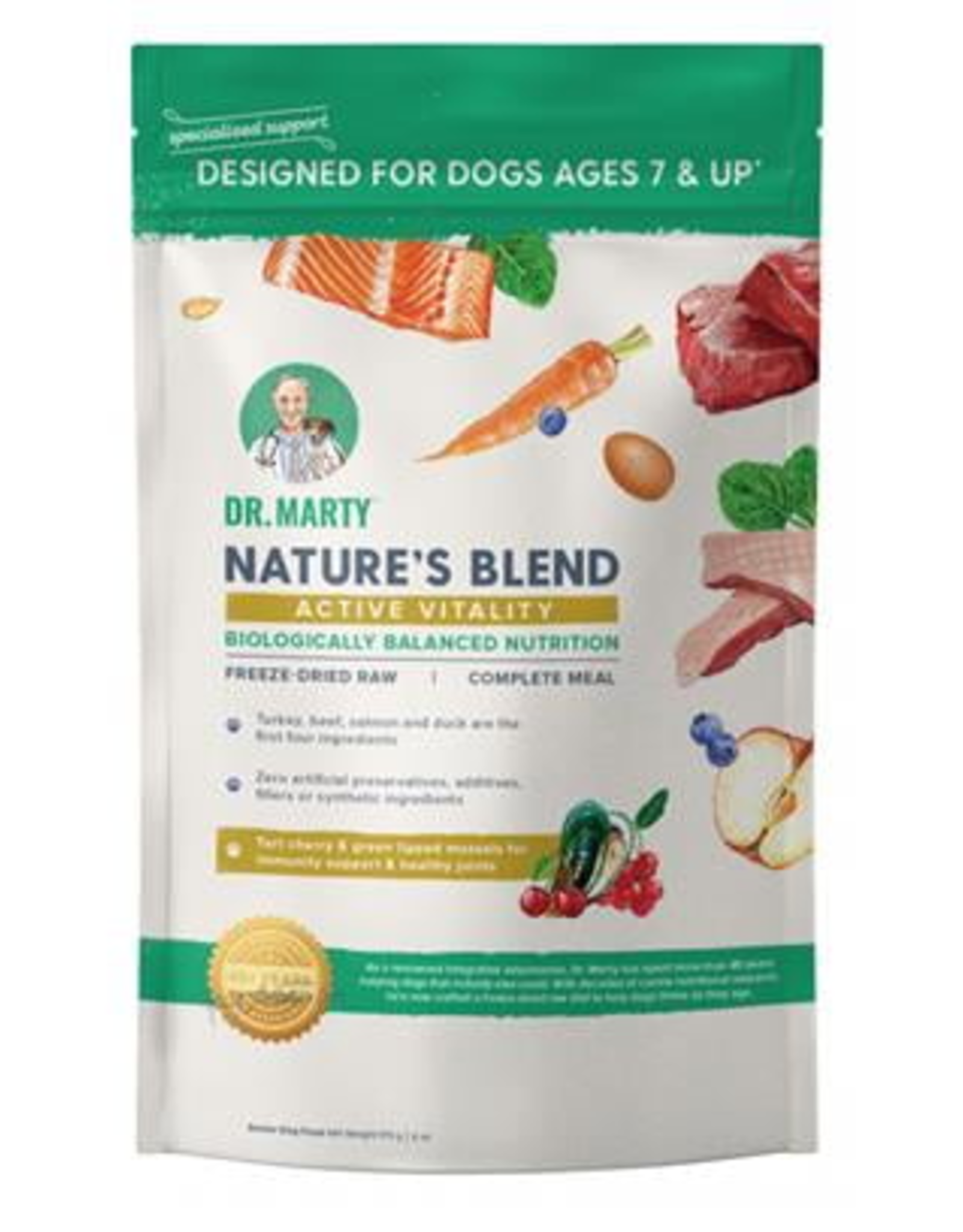 Dr. Marty Dr. Marty Nature's Blend Active Vitality Seniors Freeze Dried Raw Dog Food - 16 oz