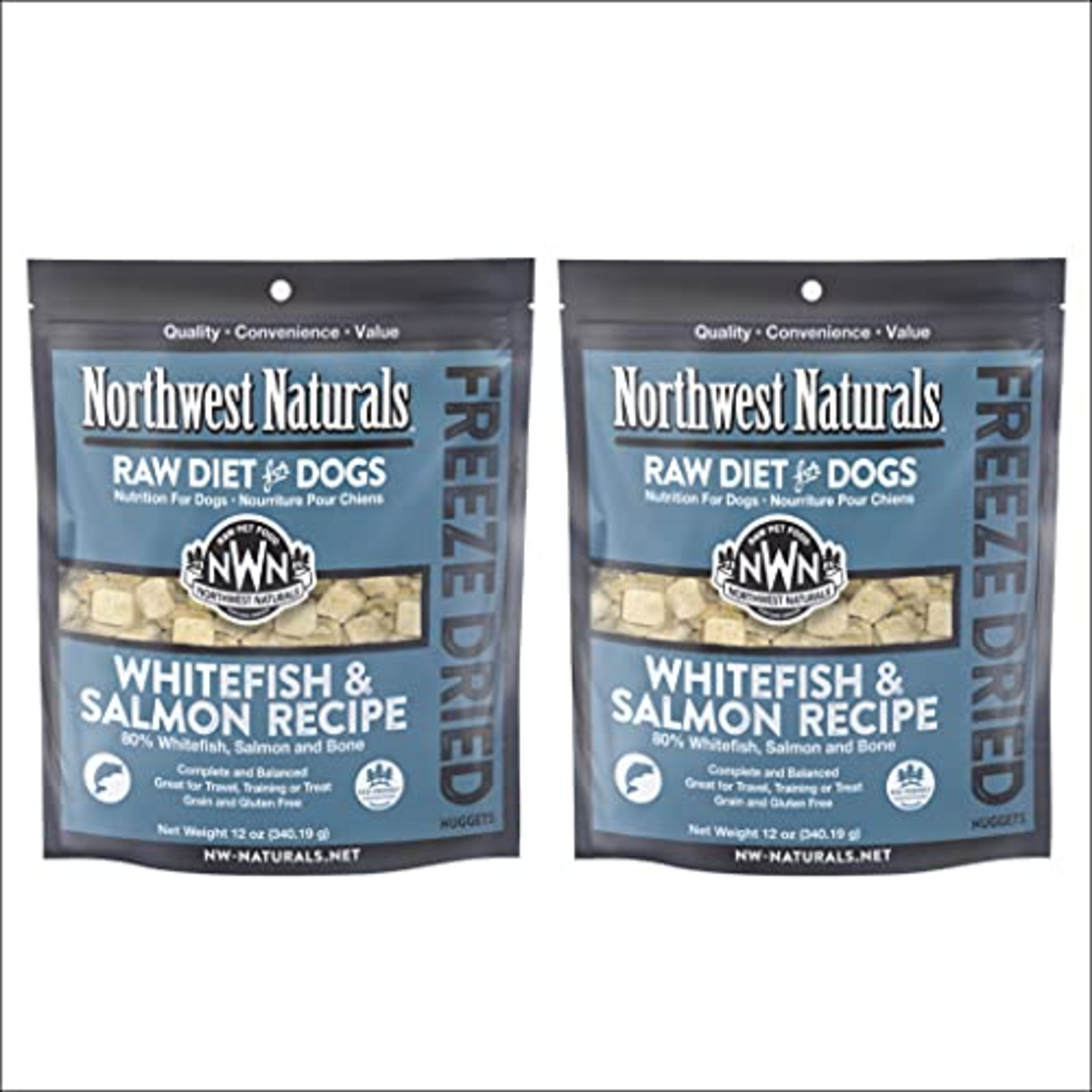 Northwest Naturals Northwest Naturals Nuggets Whitefish & Salmon Freeze Dried Dog Food - 12 oz