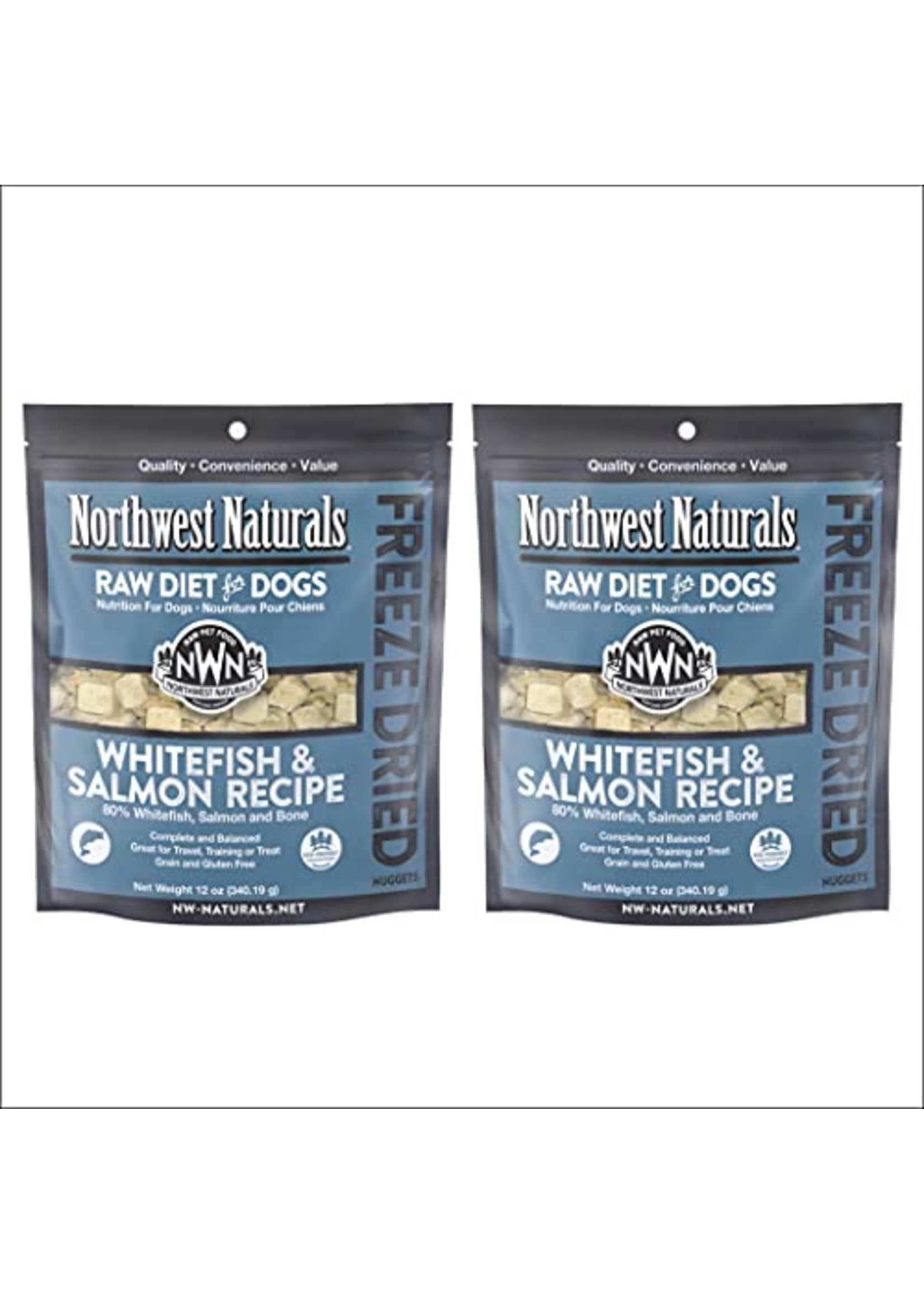 Northwest Naturals Northwest Naturals Nuggets Whitefish & Salmon Freeze Dried Dog Food - 12 oz