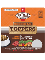 Primal Primal Dog Freeze Dried Cupboard Cuts Toppers Beef 18 oz