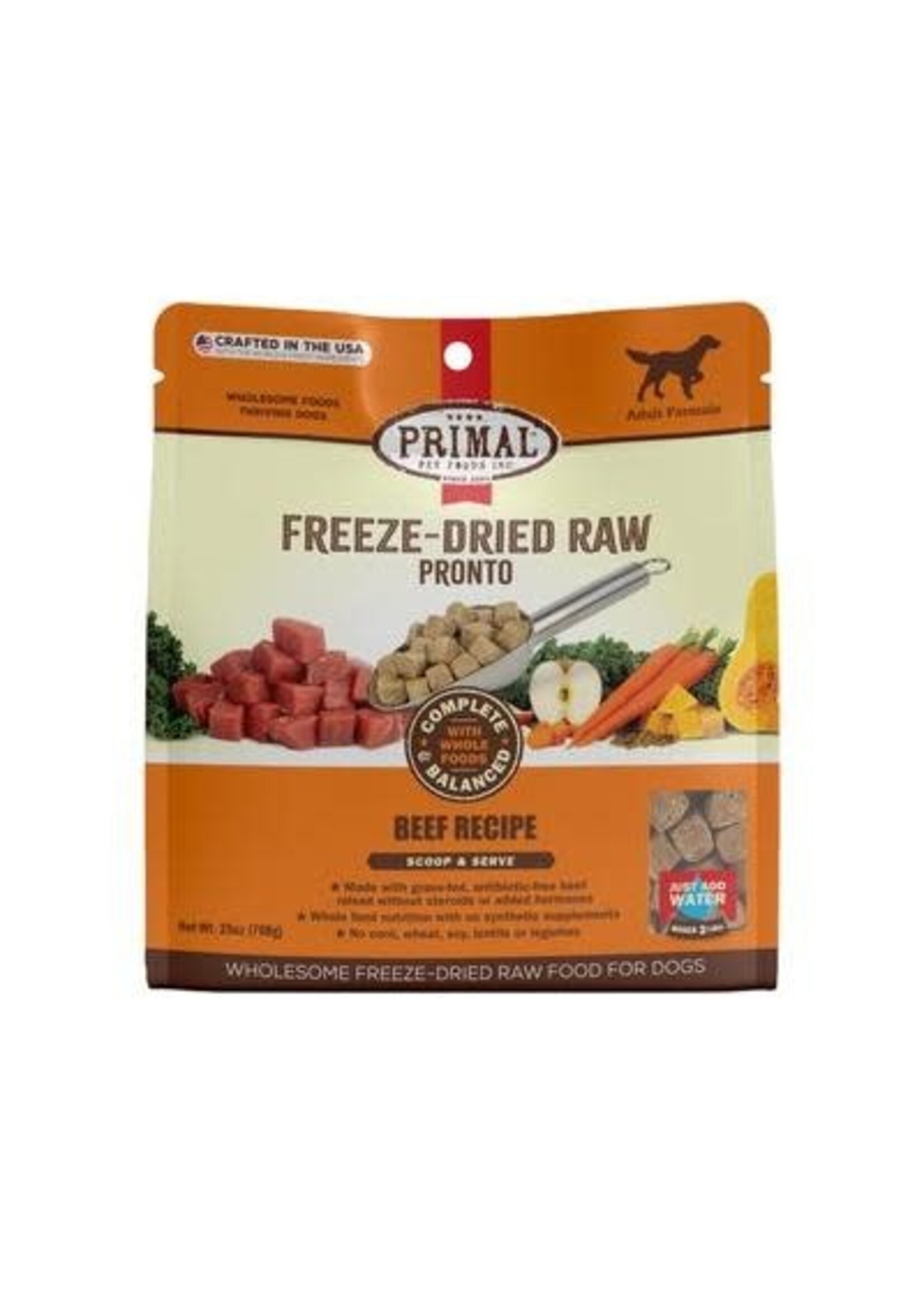 Primal Primal Dog Freeze Dried Pronto Beef 25 oz