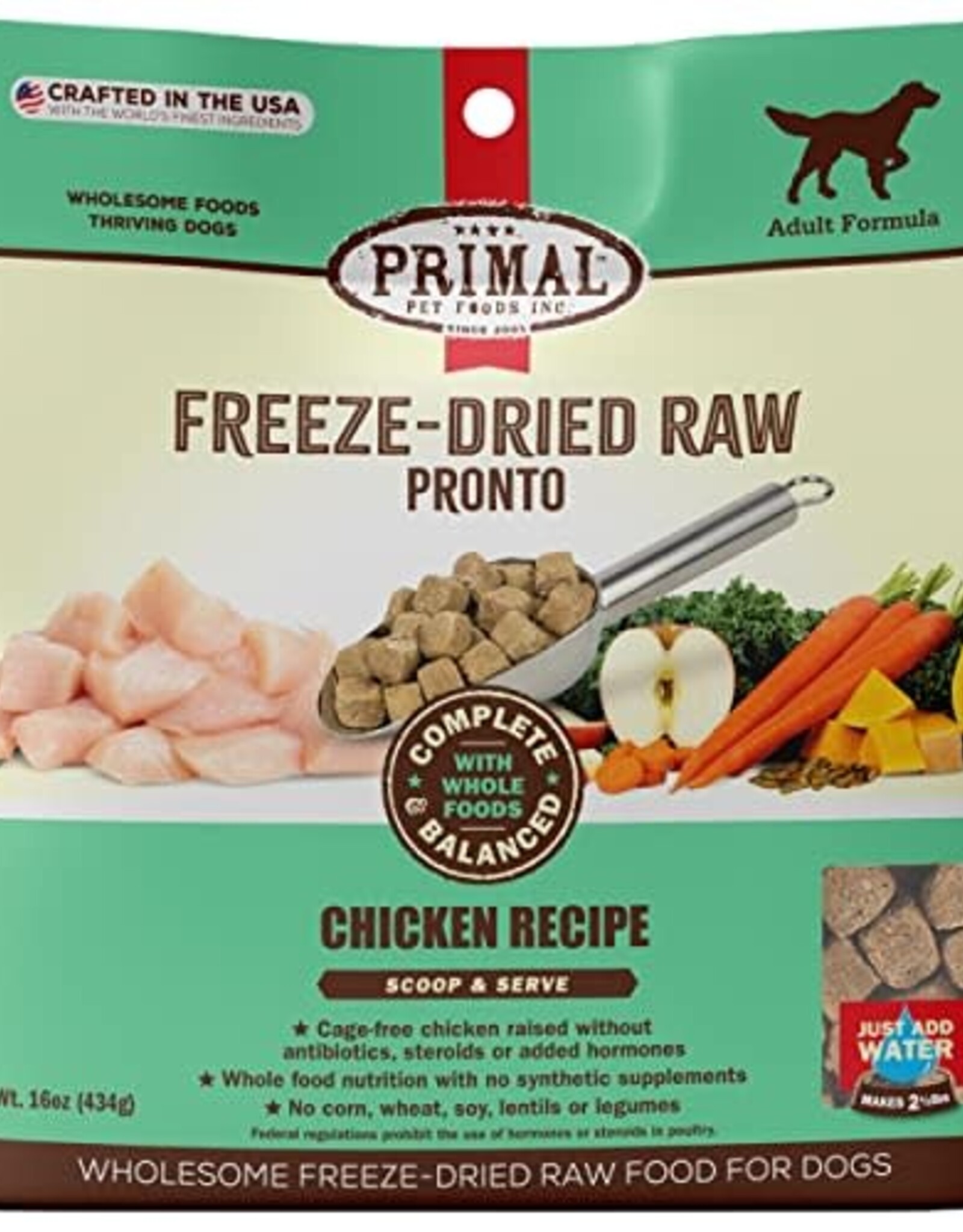 Primal Primal Dog Freeze Dried Pronto Chicken 16 oz
