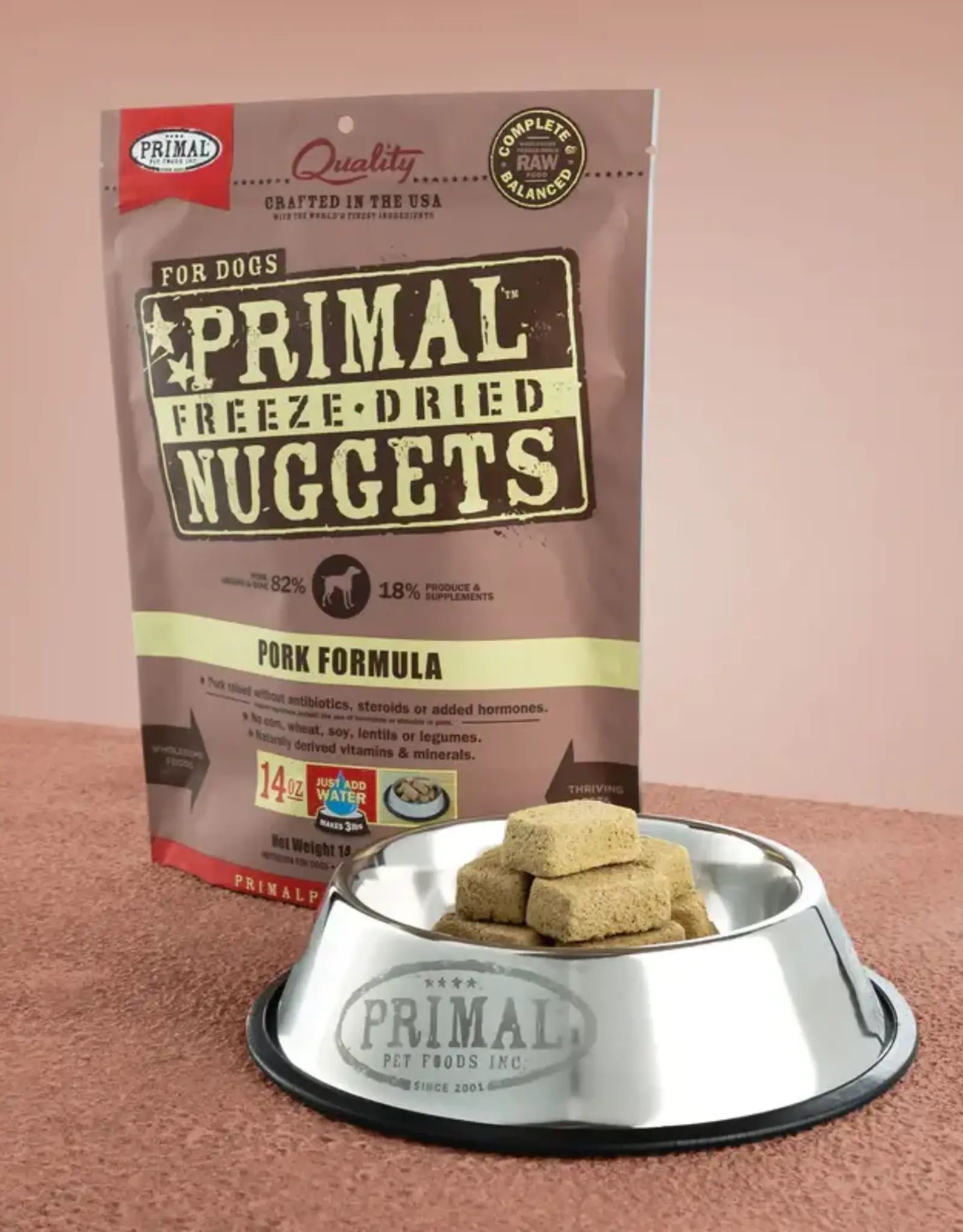 Primal Primal Dog Freeze Dried Nuggets Pork 5.5 oz